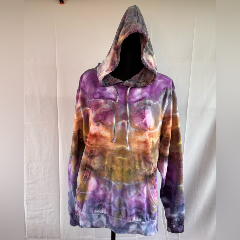 Unisex Hand Dyed Tie-Dye Hoodie with Front Pocket